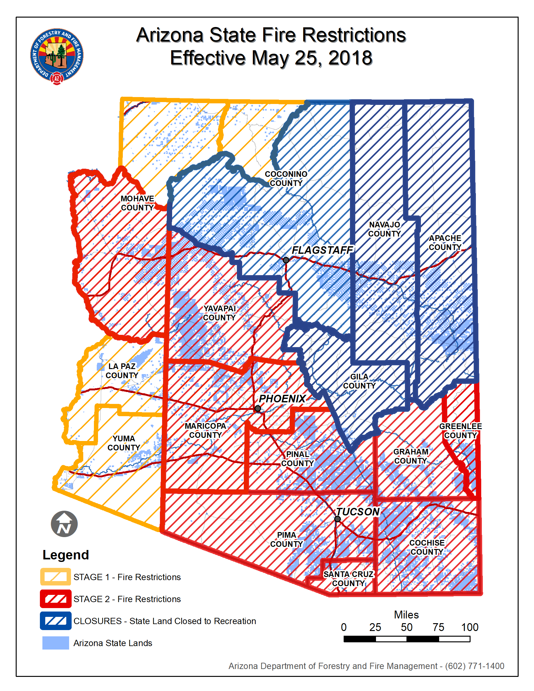 Arizona New Mexico Wildfires Map